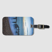 Twilight Sky Over Shoreline en Breakwater Bagagelabel (Voorkant (horizontaal))