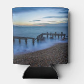 Twilight Sky Over Shoreline en Breakwater Blikjeskoeler (Achterkant)