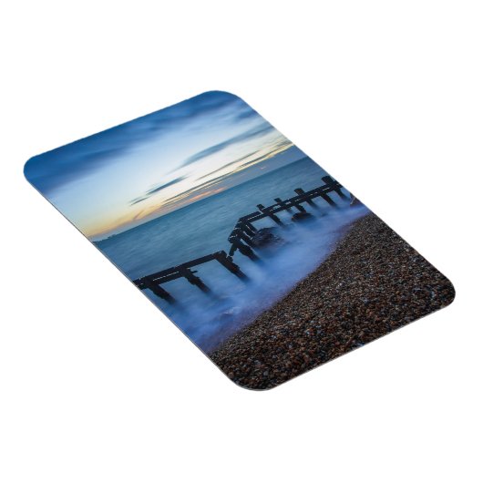 Twilight Sky Over Shoreline en Breakwater Magneet (Rechterzijde)