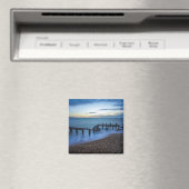 Twilight Sky Over Shoreline en Breakwater Magneet (Insitu (Vaatwasser))