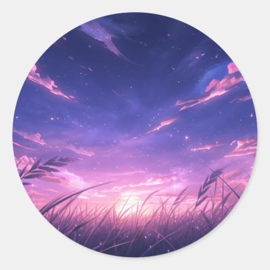 Twilight Sky Sticker Sheet (Voorkant)