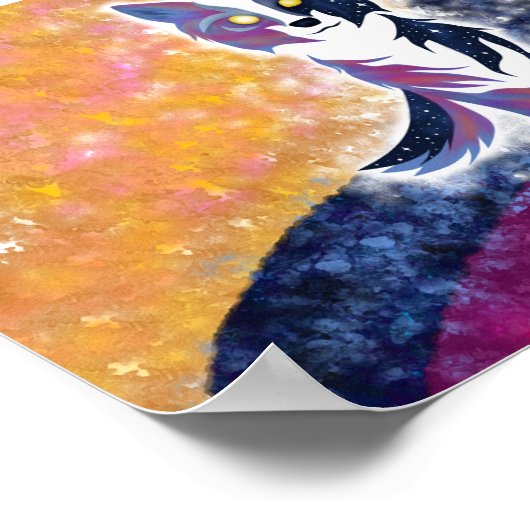 Twilight Sky Wolf Poster (Hoek)