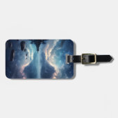 Twilight Starry Lake Mirror Celestial Symphony Bagagelabel (Voorkant horizontaal)