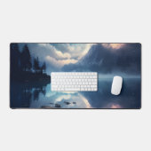 Twilight Starry Lake Mirror Celestial Symphony Bureaumat (Keyboard & Muis)