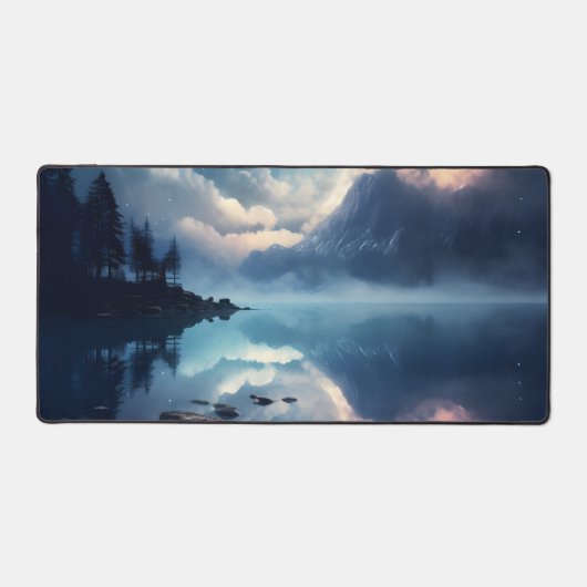 Twilight Starry Lake Mirror Celestial Symphony Bureaumat (Voorkant)