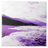 Twilight-strand in viool en paars tegeltje (Voorkant)