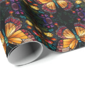 Twilight Symphony: vlinder in een kosmische tuin Cadeaupapier (Rol Hoek)