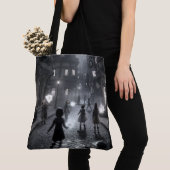 Twilight Tales op Cobblestone Canvas tas (Dichtbij)