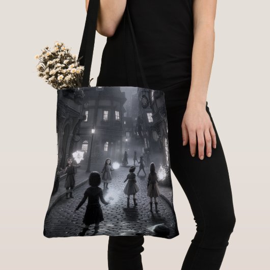 Twilight Tales op Cobblestone Canvas tas (Dichtbij)