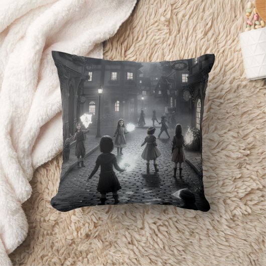 Twilight Tales op Cobblestone Canvas tas Kussen (Deken)