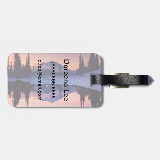 Twilight, Tarn en Crescent Moon Bagagelabel (Achterkant horizontaal)