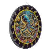 Twilight Tide Octopus Dartboard Dartbord (Voorkant Links)