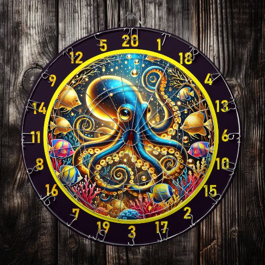Twilight Tide Octopus Dartboard Dartbord