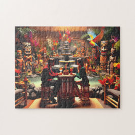 Twilight Tiki Bar Intieme Jungle Scene Legpuzzel