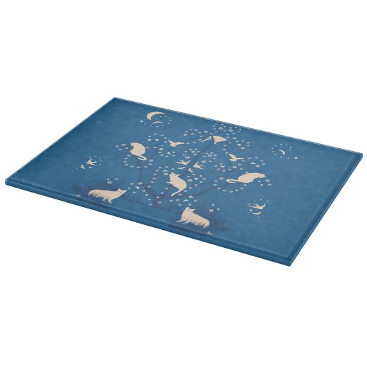 Twilight Tomcats Glass Cutting Board Snijplank (Hoek)