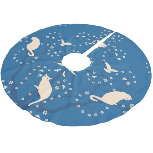 Twilight Tomcats Tree Skirt Kerstboom Rok (Gekanteld)