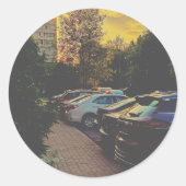 Twilight Urban Round Sticker –  (Voorkant)