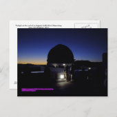 Twilight van het waarnemingscentrum van Los Angele Briefkaart (Voorkant / Achterkant)