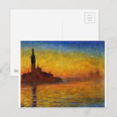 Twilight, Venetië van Claude Monet Briefkaart (Voorkant / Achterkant)