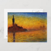 Twilight, Venetië van Claude Monet Briefkaart (Voorkant / Achterkant)