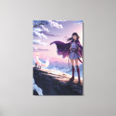 Twilight Warrior | Anime Fantasy Canvas Afdrukken (Voorkant)