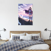 Twilight Warrior | Anime Fantasy Canvas Afdrukken (Insitu (Slaapkamer))