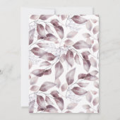 Twilight watercalor modern greenery-uitnodiging kaart (Achterkant)