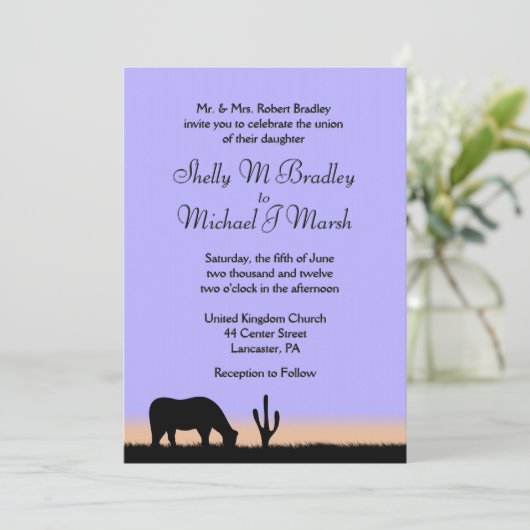 Twilight Westerne Weddenschap Kaart (Staand voorkant)