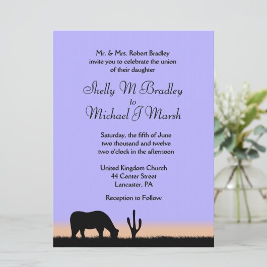 Twilight Westerne Weddenschap Kaart (Staand voorkant)