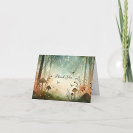 Twilight Whispers van het bos Bedankkaart