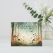 Twilight Whispers van het bos Feestdagenkaart (Staand voorkant)