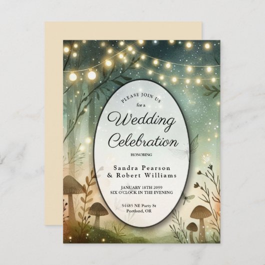 Twilight Whispers van het bos Kaart (Voorkant / Achterkant)