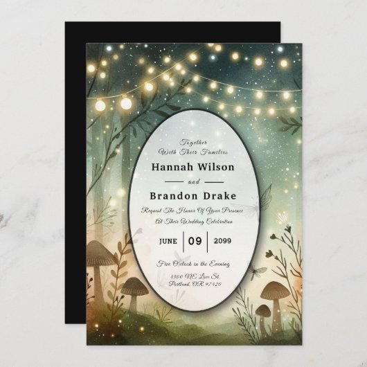 Twilight Whispers van het bos Kaart (Voorkant / Achterkant)