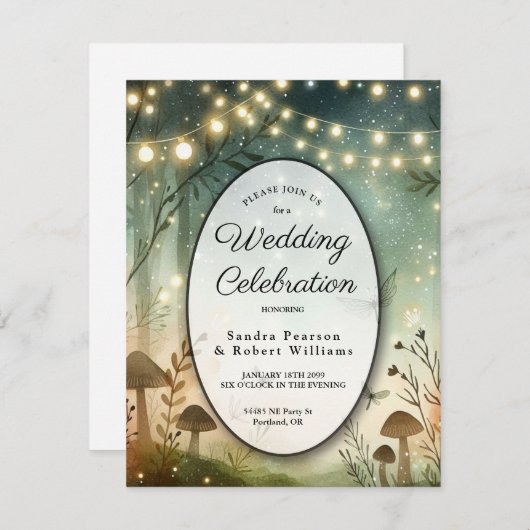 Twilight Whispers van het bos Kaart (Voorkant / Achterkant)