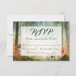 Twilight Whispers van het bos RSVP Kaartje