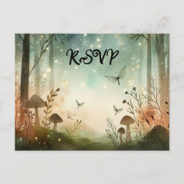 Twilight Whispers van het bos Uitnodiging Briefkaart