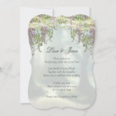 Twilight Wisteria Woodland Fairytale Wedding Kaart (Voorkant)
