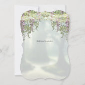 Twilight Wisteria Woodland Fairytale Wedding Kaart (Achterkant)