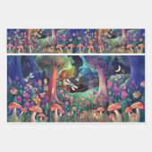 Twilight Woodland Fantasy, Natuur Fairyland Inpakpapier Vel (Voorkant 3)