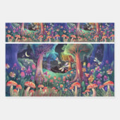 Twilight Woodland Fantasy, Natuur Fairyland Inpakpapier Vel (Voorkant)