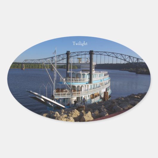 Twilightsticker Ovale Sticker (Voorkant)