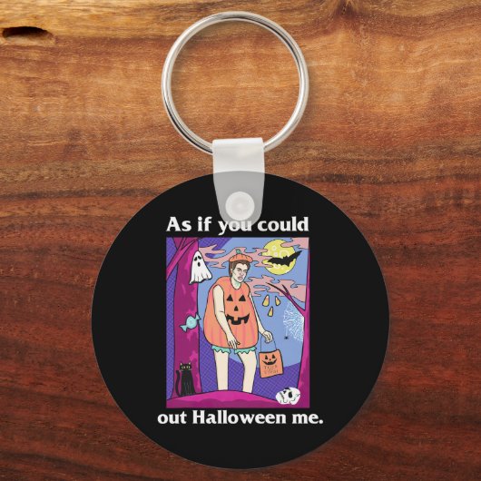 Twillight Spooky Season alsof je uit de lucht kunt Sleutelhanger (Voorkant)