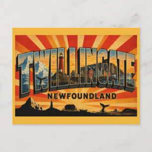 Twillingate Newfoundland IJsberg Hoofdstad Briefkaart