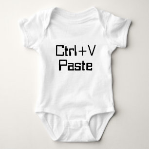 Twin 2 Ctrl+v Paste Nerd Geek Romper