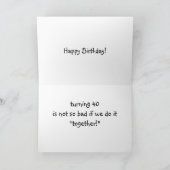 TWIN-*40* IS NIET ZO ERG ALS WE HET "SAMEN" DOEN KAART (Binnen)