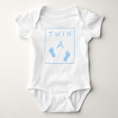 Twin A baby Twin Boy Romper (Voorkant)