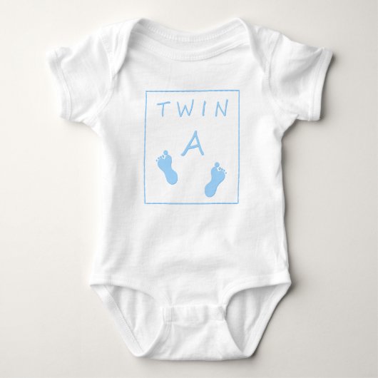 Twin A baby Twin Boy Romper (Voorkant)