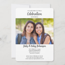 Twin Afstuderen Class of 2022 Film Theme Photo Inv Kaart