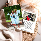 Twin Afstuderen Photo Afstuderen Dank u kaart