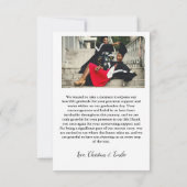 Twin Afstuderen Photo Afstuderen Dank u kaart (Achterkant)